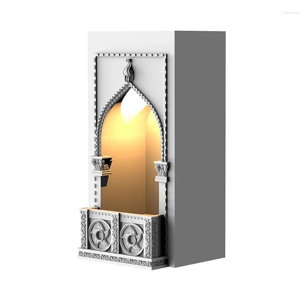 Lâmpadas de parede canto de lâmpada incorporada decoração de casa moderna de luxo de luxo luminária de candelabro de candidatura LED de cabeceira