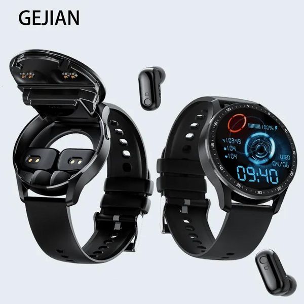 Orologi orologi smart gejian x7 auricolare orologio tws due in uno wireless bluetooth doppia chiamata smartwatch 230