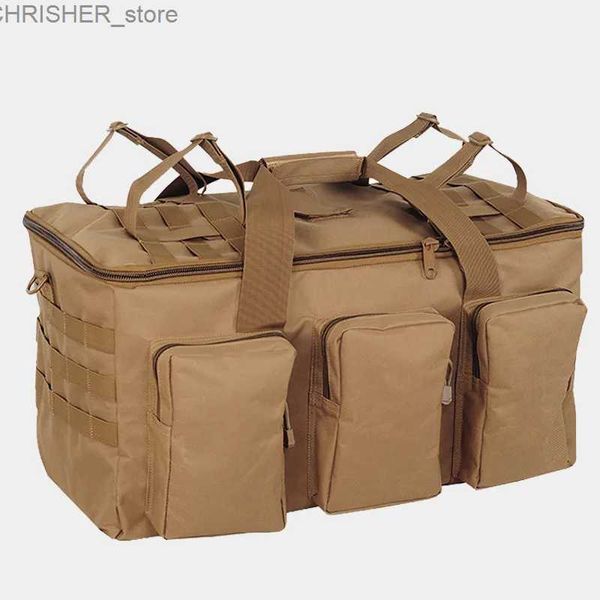 Bolsas ao ar livre 50L Bolsa militar ao ar livre Mochila tática Mochila de grande capacidade Sacos de acampamento para caminhada masculina Montanhista Bolsa de bagagem do exército x132al231222