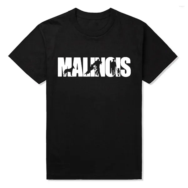 Herren-T-Shirts Malinois Hund Y2K T-Shirts Lustige Unisex Grafik Mode Modal Round Neck Kurzarm Harajuku Tee Top