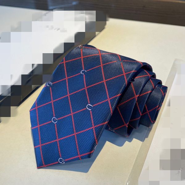 Designer de luxo 100% gravata Letra de seda Jacquard Mão tecida para homens casamento casual e gravata
