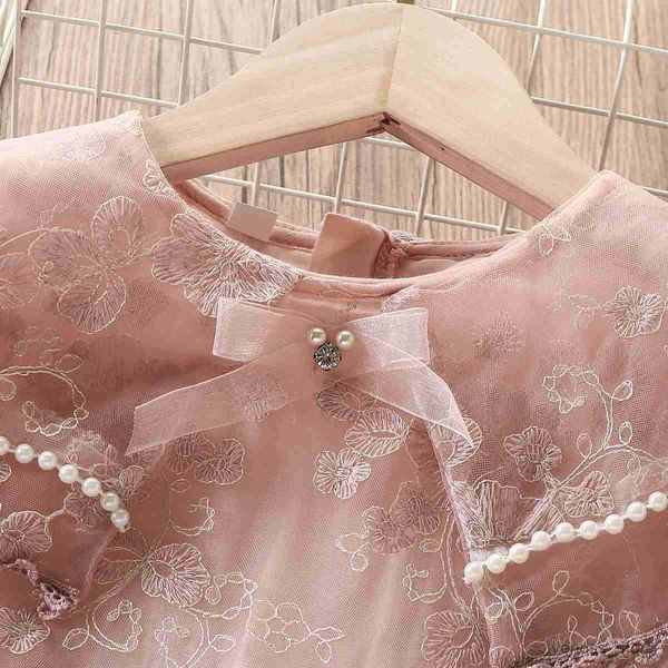 Vestidos de menina crianças vestidos de renda para meninas Princesa vestido de flor rosa roupas de bebê roupas de crianças para adolescentes fantasias 4 5 6 8 10 12 anos