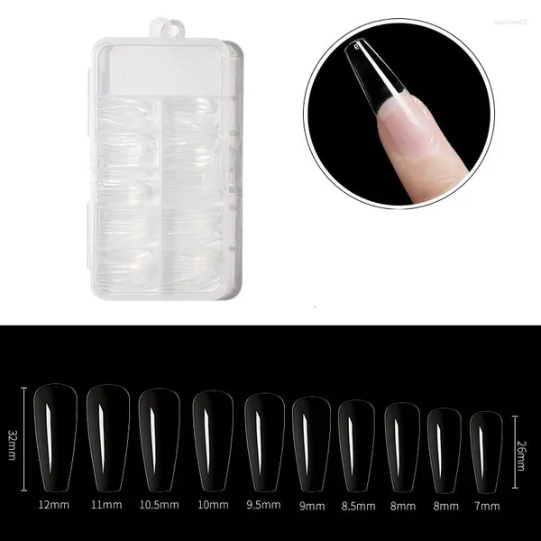 False chiodi 100pcs/scatola punte dritta per unghie longqualling a bara quadrati nailsabs finte manicure salon art strumenti