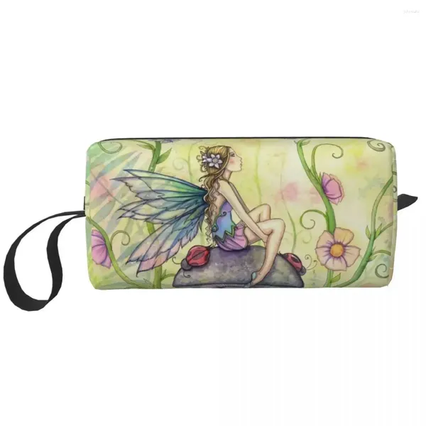 Косметические сумки Custom Molly Harrison Fairtale Fantasy Art Travel Bag Women Makeup Toolations Organizer Ladies Beauty Storage Dopp Kit