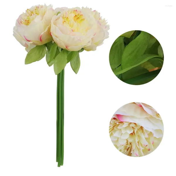 Fiori decorativi portatili artificiali PEONY Flower Bouquet European European Europe