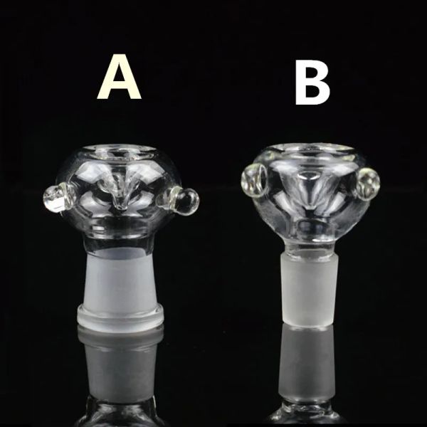 Bong Acessórios para fumantes Adaptador articulação 14 mm masculino 18 mm feminino apanhador de apanhador de petróleo Dab papo de água de vidro tigelas Bubbler 18,8mm ll bj