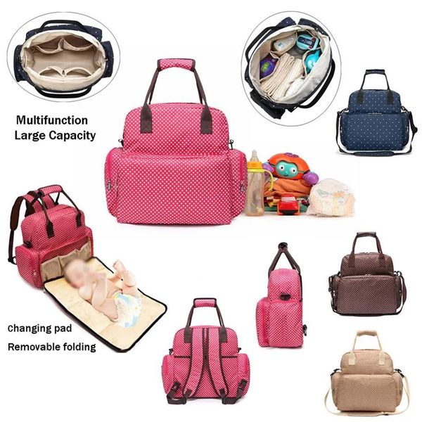 Frauen Rucksäcke Baby Reisetaschen Mama Outdoor Waren Lagerung Multifunktions Baby Pflege Windel Taschen Mama Tragbare