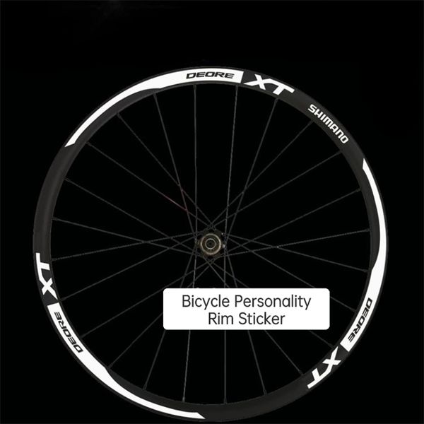 XT MTB Wheel Sticker Road Bike Rim Decals Breite 20mm Reflexionskreisaufkleber 20 