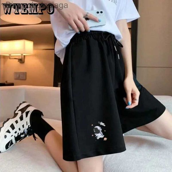 Frauen Shorts Wtempo Sommer Sportshorts Frauen süßer Druck loser dünner Fünf-Punkte-Hosen Girls Wide-leg Casual Shorts Short Hosen Drop Shippingl231222