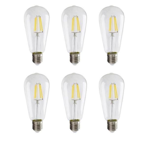 E27 ST64 LED-Glühbirnen Vintage LED-Filamentbirne Retro Lights 2W 4W 6W 8W warmes weißes AC110-240v316q