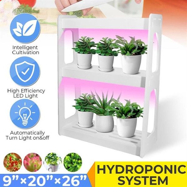 Kit da giardino intelligente LED coltivazione Light Hydroponic Collook Multifunzione da scrivania Piante Flower Hydroponics Tent Box Lights271u