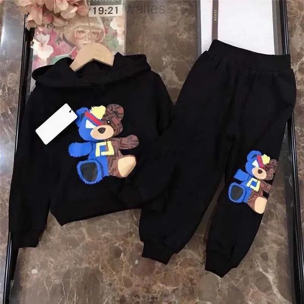 Setler/takım elbise moda çocuk tasarımcı kıyafetleri set hoodies ve pantolon kız bebek erkek erkek izleme lüks tasarımcılar mektup uzun kollu kapüşon çocuk c