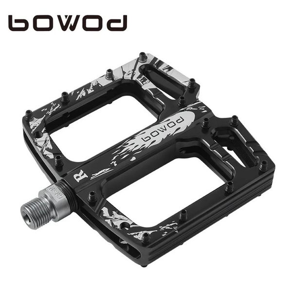 Bowod de alta qualidade liga de alumínio 3 rolamentos selados BMX Pedais de ciclismo CNC Mountain Bicycle Pedals Acessórios de bicicleta anti-deslizamento 231221