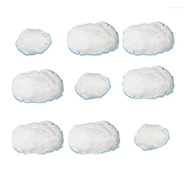 Party -Dekoration 9PCS Clouds Dekorationen für Deckenbaumwäsche Simulation Hängende Cloud 3d Künstliche Requisiten Langlebiger Weiß