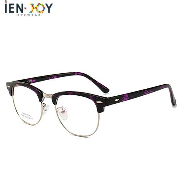 Ienjoy Round Metal Glasses Brand Gaming Lenes Lenes Retro Fashi