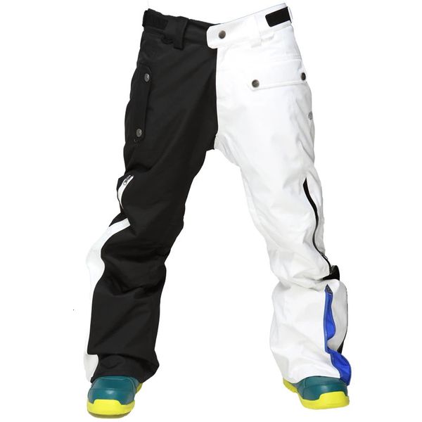 Winter männliche Skihosen verdicken warme Snowboardhosen mit Gürtel Outdoor Sports wasserdichte Männer 231221