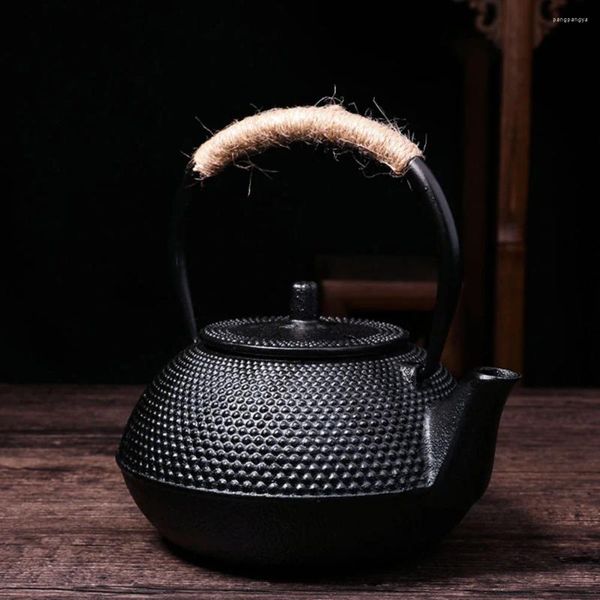 Geschirrsets Tetsubin Tea Pot Sturdy Iron Teapot Home Office Kessel Tea Wies