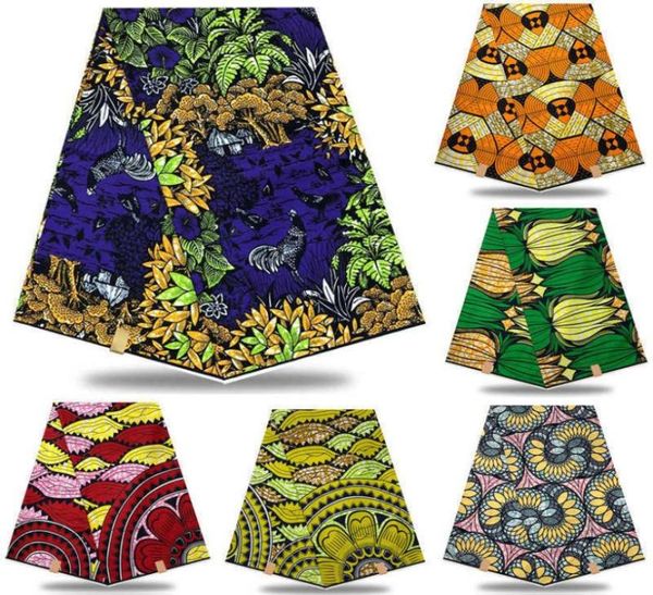 Hochwertige 100 Baumwoll afrikanische nigerianische Drucke Angola Wachs Stoff Real Ghana Wachs für Partykleid 6 Yards NXS06 T2005294136159