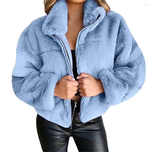 Giacche da donna 2024 Vice invernale Sherpa Sherpa Long Fluffy Autunno caldo Overboat Femala Furia Femala 5xl Coats