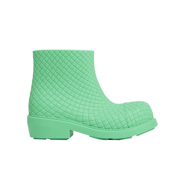 Designer botas de chuva mulheres neve botas curtas tecer material bota redonda dedo de ponta plana martin botas de mão tricô de mão projetar botas de tornozelo quente