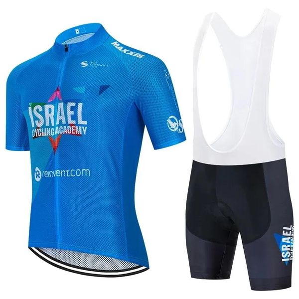 Комплекты 2024 TEAM Israel, велосипедный трикотаж, велосипедные брюки, комплект 19D Ropa, мужские летние быстросохнущие рубашки для велосипедистов, КОРОТКИЕ брюки-майо-кюлоты