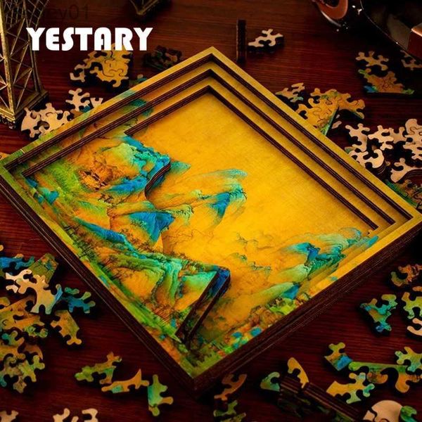 Puzzle 3d yestray 3d in legno 3d puzzle cerebrale cerebrale multistrato jigs puzzle livello a dieci livelli difficoltà games tanam board giocattolo per adulti regalo per bambini yq231222