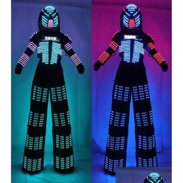 Outros suprimentos de festa festiva robô liderou Silts Walker Light Costume Clothing Event Kryoman Disfraz de Robot5278352 Drop Delivery Ho dhgjl