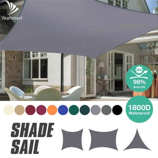 Schatten wasserdichtes Sonnenschatten Segel 98%UV Block Block -Markisen -Dreieck Rechteck 3 m*3 m/3,6 m*3,6 m/2m*3m/4m*3 m für Gartenrasen Patio 40%Rabatt x0