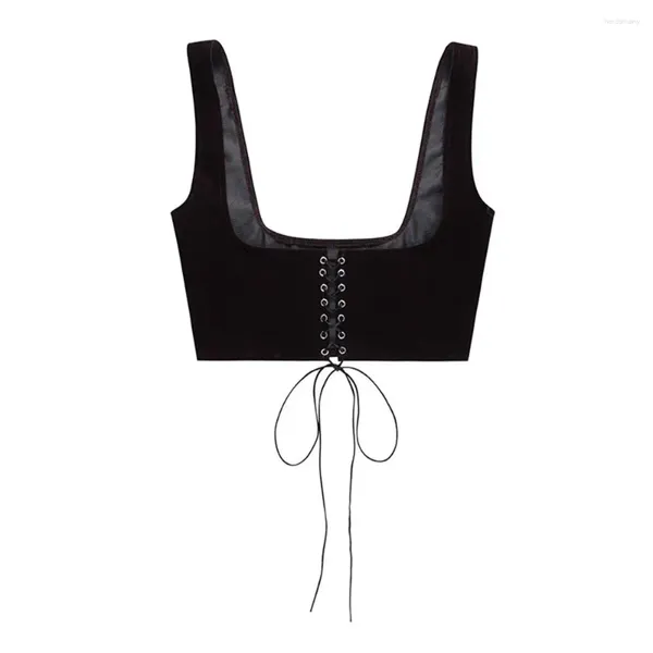 Cinture a cintura allaccia-up wincoat women woming witnebust y2k gilet permanente cummerbunds sottile corsetto bustier