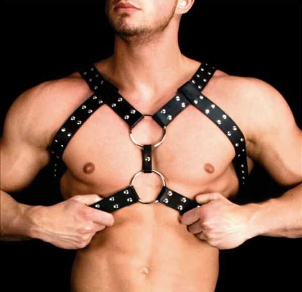 Cinture bafei punk uomini imbracatura regolabile in pelle cintura corsetto gay flirtare spalla sessuale marmellata muscolo brode goth cowboy5209048