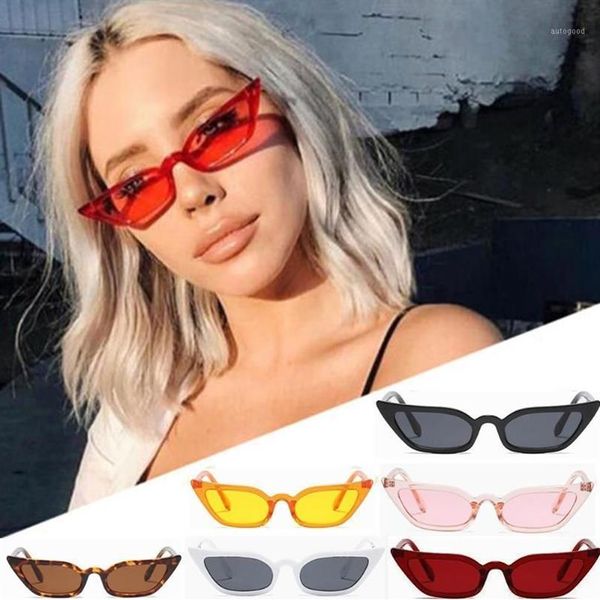 Sexy Cat Eye Sunglasses Женщины -бренд дизайнер зеркал черные солнце