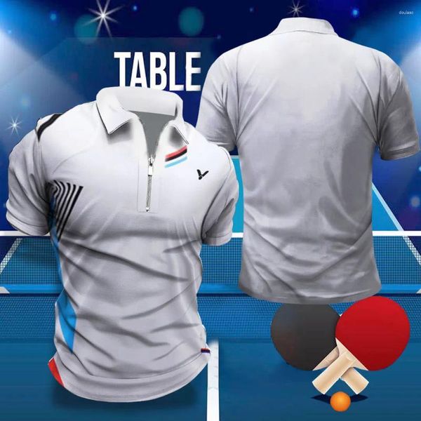 Herren Polos hochwertige Badminton Polo-Hemden Frauen/Männer Sporthemd Tennis Tisch T-Shirt Outdoor Damen Running T-Shir