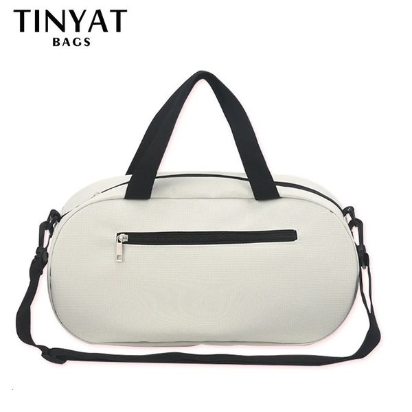 Tinyat Herren Reisetaschen Beutel große Kapazität Sports Gym Weekender Bag Fashion Reißverschluss Frauen Gepäckhandtaschen Crossbody 231221