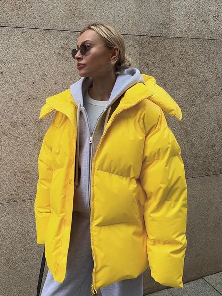 Женские траншевые пальто осень и зимняя хлопчатобумажная куртка Европейская американская модная тенденция свободно