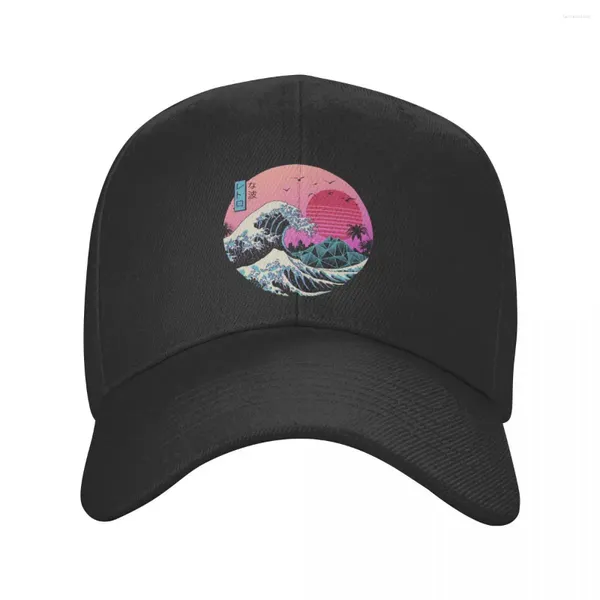 Ball Caps Personalizzato giapponese Kanagawa Anime Great Baseball Cap Sun Protection Sunci Dad Hat Autumn Snapback Autunno