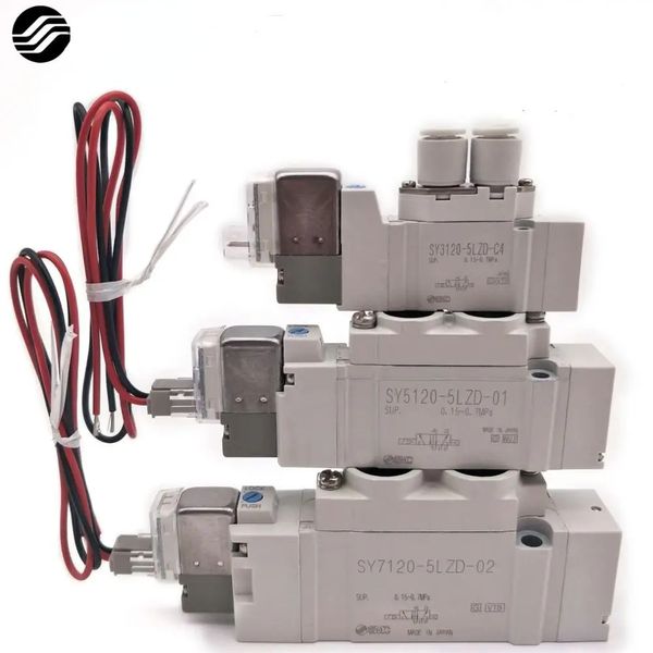 SMC SY5120-5LZD-01 Valvola di solenoide pneumatica 0,15-0,7 MPA ha fatto injapan SY5120-4LZD-C6 SY5120-5G-01 SY5120-5LZE-01