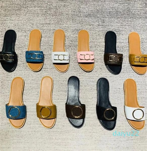 Classiche pantofole piatte in pelle PU SANDAL TOTA QUALITÀ TOTA STAMPA SANDALI ESTIVA INSISTRO FLOP OUTDOOR FLOPS FASHITÀ FASHITÀ SCRUFS BACHT SILLA