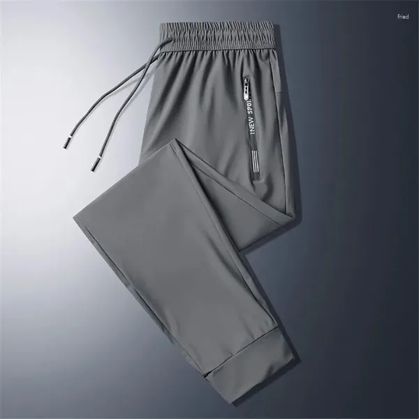 Pantaloni da uomo estate cool maschi 8xl più pantaloni della tuta szie in modo casual tratto maschio di grandi dimensioni 7xl nero grigio nero