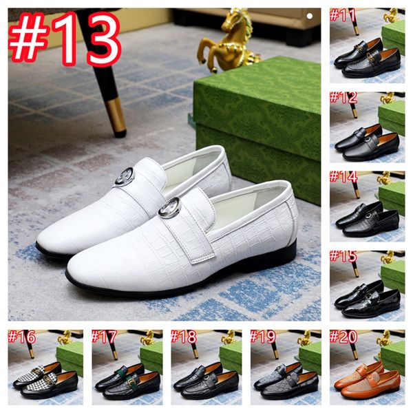 30model Designer Monk Shoes Men Sapatos Real costure