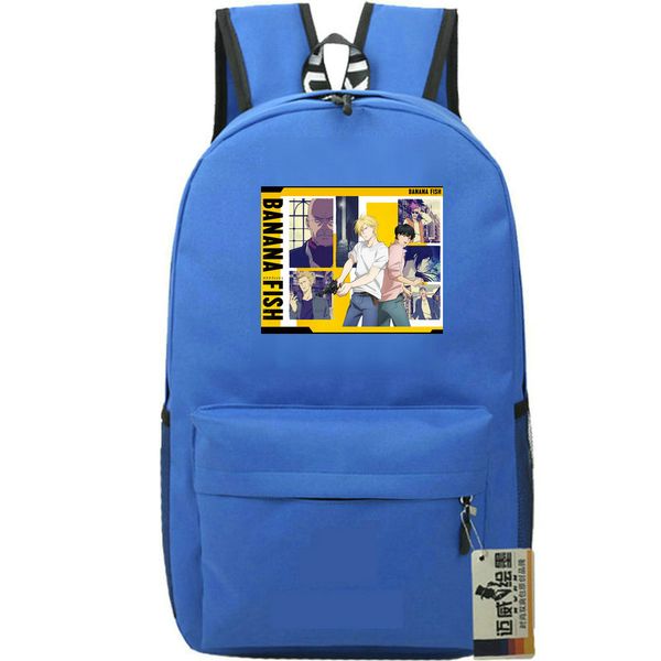 Mochila de peixe de banana Aslan Jade Callenreese Day Pack School Bag de desenho animado Rucksack Sport School School School Outdoor Daypack