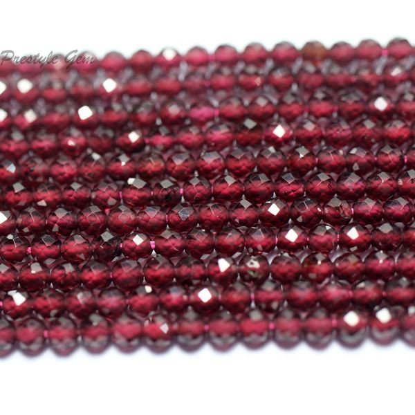 Meihan 4 Strandsset Natural Red Garnet M Faceed Cround Seed Seam Loose Beads камень для ювелирных изделий оптом 231221