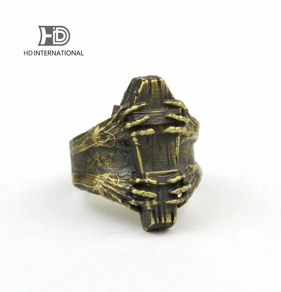 Coffin Ring Devil Claw Death Brass Making Jewelry 231221