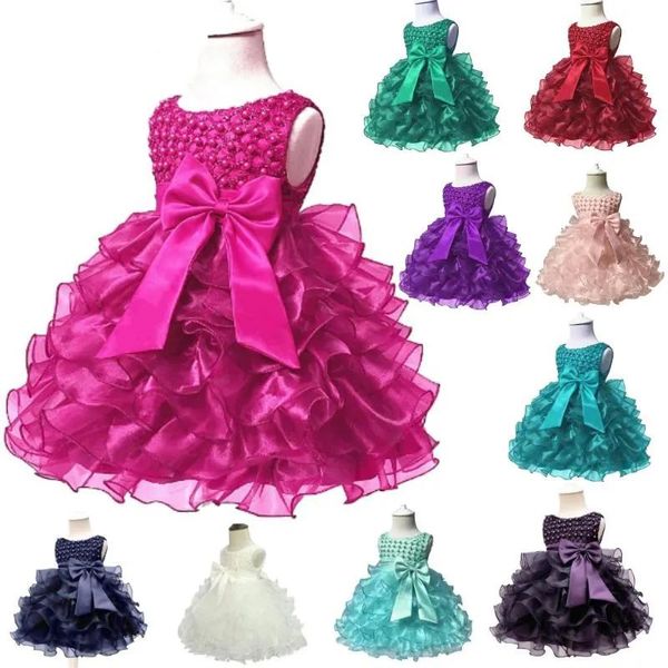 Kleider Mädchen Kleider 024M Kleinkind Baby Mädchen Kleinkind Prinzessin Spitze Tutu Kleid Ballkleid Hochzeit Party Vestidos Für 1 Jahre GeburtstagGirl's