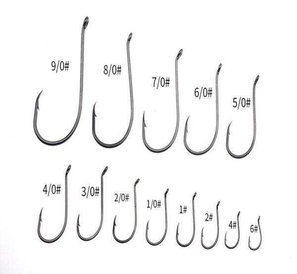 Rompin 50pcslot 8299 Fischereihaken Tintenfleisch Köder Fishhooks Offset hohe Kohlenstoffstahlstachelgröße 9010 1 2 4 62189821