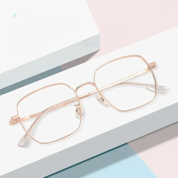 Strame da sole Strame da sole 52 mm Small Frame occhiali di alta qualità in titanio puro uomo e femminile leggero quadrato personalizzato personalizzato