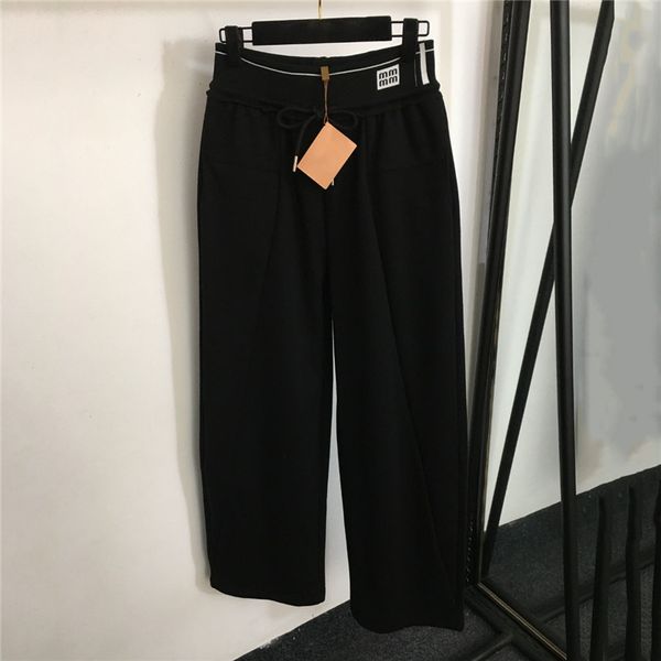 Pantaloni caldi peluche Pantaloni del sudore per donne che corse elastiche pantaloni per gamba larga inverno pantaloni casual