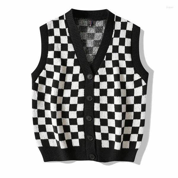 Camiscedores masculinos Autumn e inverno Cardigan Vest Modand Moda Casaco de lã Pullover Men Clothes Sweater