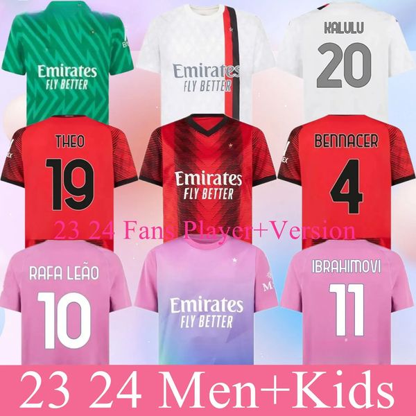 Kinder 23 24 Milans Ibrahimovic Giroud Fußballtrikot