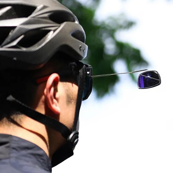Gruppi Gruppi bici Occhiali da ciclismo Materiale placcato ABS Retrovisore Occhiali da sole regolabili a 360 gradi Specchietto retrovisore Accessori leggeri