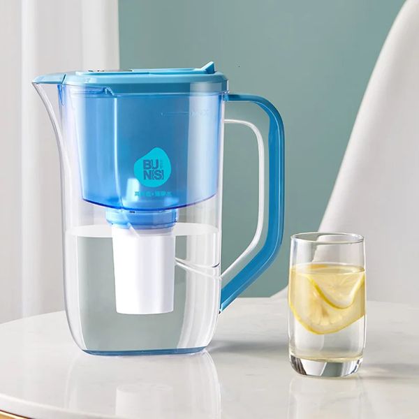 2,5 l Wasserfilter aktiviertes Kohlenstoffnetz -Wasserkochglaswasserkrug mit Filterkrug Lonizer Alkalisch gefilterte Topfküche 231221